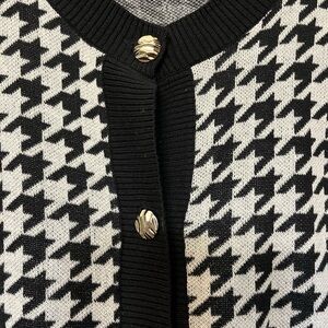 Eloquii Houndstooth cardigan jacket